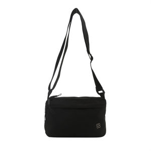 Belfoyer กระเป๋าสะพายไนล่อนสีลูกกวาดกระเป๋าสะพายไหล่แบบหลายชั้นที่เรียบง่ายกระเป๋าผ้าใบป้องกันสงกรานต์