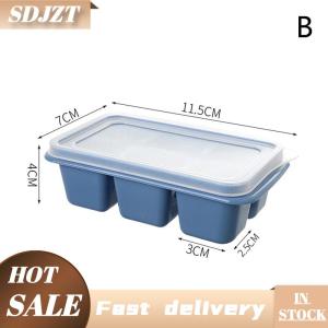 SDJZT Ice-Making khuôn khay đá gia dụng với nắp hộp làm đá khuôn