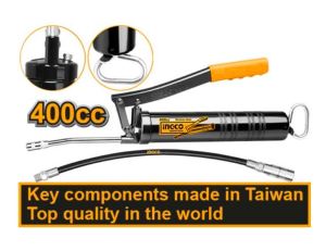 INGCO กระบอกอัดจารบี 400 cc รุ่นงานหนัก คุณภาพไต้หวัน No. GRG015001