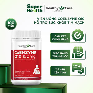 Viên Uống Hỗ Trợ Sức Khỏe Healthy Care CoQ10 150mg 100 Viên Hỗ Trợ  Tim Mạch Và Tăng Năng Lượng Tế Bào
