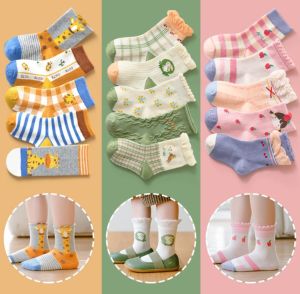 Kaos kaki anak motif karakter lucu ukuran PAUD /TK & SD kaos kaki anak perempuan bahan bagus termurah Kids Toddler Socks