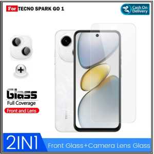 Paket 2in1 Tempered Glass Tecno Spark Go 1 4G 30C 4G GO 4G 2023 Tempered Glass Layar Kaca Free Anti Gores Camera