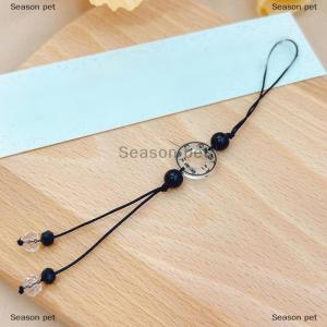 [COD] Season pet จี้รูปผีเสื้อตัวอักษรหมึกสไตล์จีนห่วงโซ่โทรศัพท์มือถือป้องกันการสูญหายพวงกุญแจกระเป๋าจี้ของขวัญ