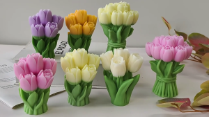 Silicone Mold Flower Shape Easy Releasing Moulds Reusable Molds Silicone Texture Suitable for Crafting Projects