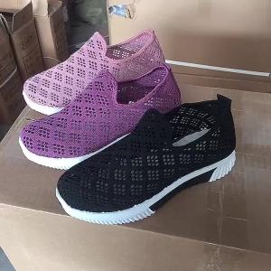 New Summer Cloth Shoes Flat Hollow WomenS Mesh Shoes Sports Casual Shoes Comfortable Flat Shoes