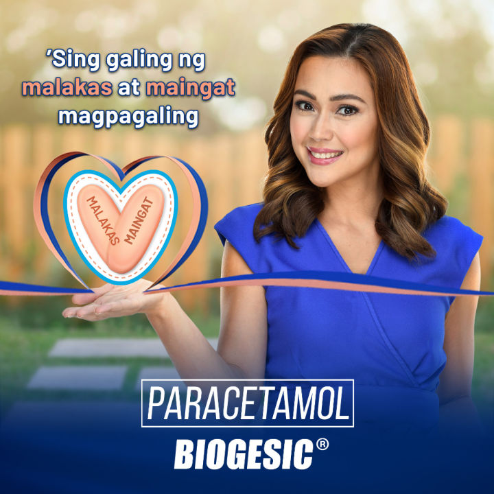 Unilab Biogesic 20 Tablets 500mg Paracetamol for Quick Relief of