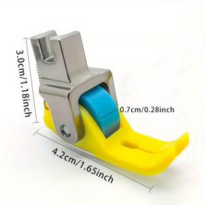 Plastic Industrial Sewing Machine Roller Presser Foot For Thick & Thin Materials