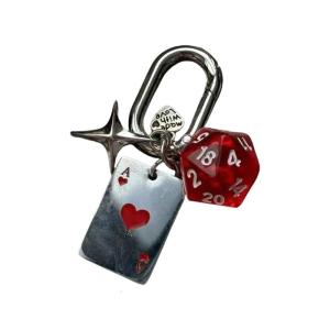 Tối giản móc khóa bạc thời trang và linh hoạt kim loại chất lượng cao mạnh mẽ và nhẹ cho sử dụng hàng ngày