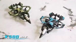 K500 MAX RC Airplane 2.4GHz Fighter Jet 360° Flip Fixed Height Hover LED Flying Toy for Boys and Girls