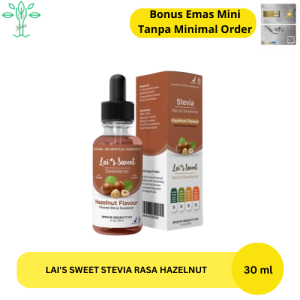 Lais Sweet Stevia Rasa Hazelnut 15 ml / Gula stevia Stevia pemanis alami