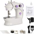 Mini Sewing Machine Double Speed Automatic Thread Portable Sewing Clothes Repair Needle Mesin Jahit Kain Penjahit Jarum. 