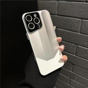 Luxury Contrast Color Leather PC Hybrid Case for iPhone 16 12 13 14 15 Pro Max 15Pro 16Pro Hard Shockproof Ultra Men Women Cover