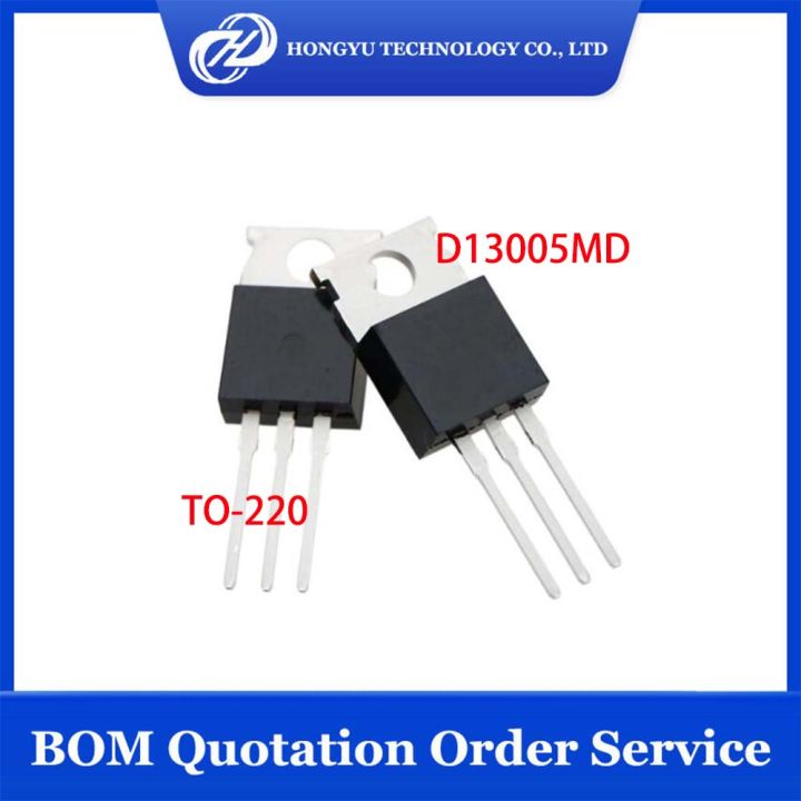 10 Buah D13005MD D13005M D13005 13005 TO-220 Kualitas Tinggi Dalam ...