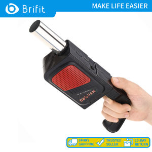 Brifit Portable Outdoor BBQ Blower Electric BBQ Fan Air Blower Handheld Electric Blower Outdoor Camping Picnic BBQ Cooking Tools