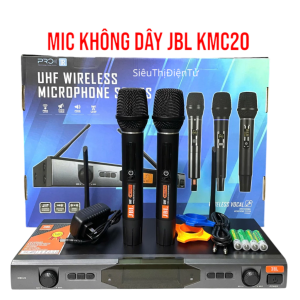 Micro JB KMC20 PLUS Chất Âm Hay Ghép Amply Vang Karaoke Loa Kéo Sáng Tiếng Hút Mic Và Không Có Tạp Âm.