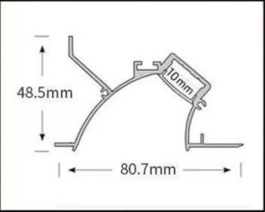 Modern Aluminum LED Surface-Mounted Reflector Light Slot for Suspended Ceiling Embedded Linear Wall Washer for Villa & Hotel Includes light source