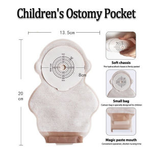 10pcs childrens colostomy bag newborn infant infant ostomy bag disposable stool bag one-piece drainable ostomy bag stool collection colostomy bag for surgical ostomy care