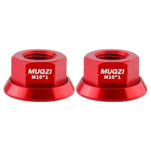 SPDD 2pcs M9/M10/M103/8 Bicycle Hub Nut High Strength Aluminum Alloy Rear Axle Screw Lightweight Anodizing Bike Accessories Rear Axle