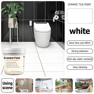 ✨24 hours delivery✨ epoxy tile paint 1000ml bathroom tile paint non-toxic and odorless tile paint waterproof wall tiles paint epoxy floor paint ceramic tile paint 瓷砖漆