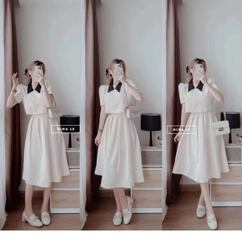 Váy yếm nữ dáng chữ A tôn dáng phong cách Hàn Quốc (29772) - Red Shop -  Đầm, váy nữ | ThờiTrangNữ.vn