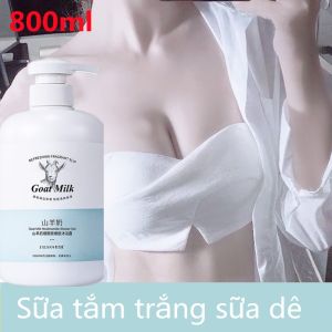 Sữa tắm làm trắng da sữa dê 800ml dưỡng ẩm hương thơm lâu dàiChiết xuất từ sữa dêlàm đều màu da mềm mịn