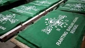 (50pcs) Bendera NU Ukuran 90cm x 60cm Bisa Rikues Tambah Tulisan Nama Cabang/Ranting