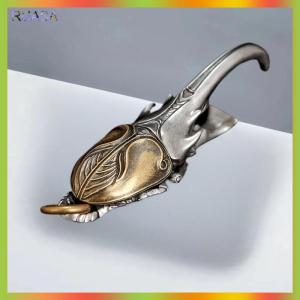 RUASA Vintage Beetle Keychain Metal Bottle Opener With Intricate Wing Design Durable Keyring For Men Metallic Finish Unique Gift