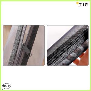 Follow Get New【TIS】 Makeup Pouch Lipstick Makeup Brush Storage Bags Student Transparent Mesh Pencil Case Ins Travel Cosmetic Organizer For Women