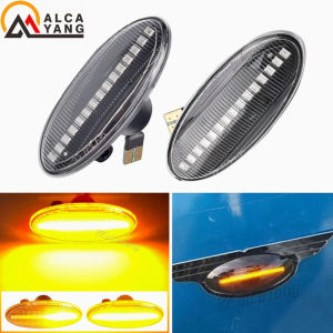 Carrie8 LED Side Marker Light for Renault Koleos 2008-2011 Smooth Flowing Light Dynamic Turn Signal 5X Brighter than Stock Lamp 3E6D2I