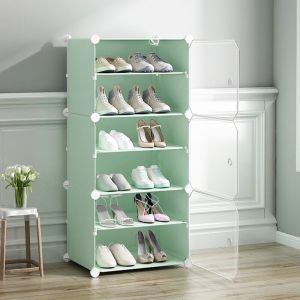 tủ-kệ giày lắp ghép đa năng 3 ô lớn có 6 ngăn nhỏ