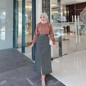 CARGO SKIRT/ ROK CARGO BELAH DEPAN / ROK CARGO SPAN BELAH DEPAN wanita