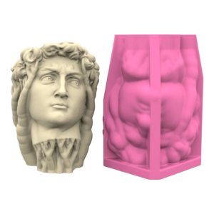 Handmade Succulent Planter Silicone Mould Concrete Flower Pot Mold Easy Demold Gypsum Mould for Home Decoration