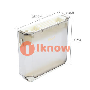 I know PET transparent knife storage rack kitchen wall mounted knife holder 3 colors optional