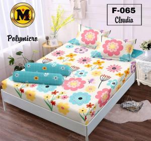 Sprei Oneset Motif Bunga Violet All Size (90 - 200) | Premium Quality Adem & Halus Banget Anti Luntur Katun Premium Microdispers