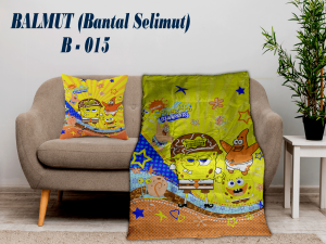 BALMUT Bantal Selimut Kepala Tidur Travel Dewasa Anak Bisa Lipat Bantal Tidur Karakter Lucu Murah