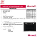 Brandt BKC7142LX 45cm COMBI MICROWARE. 