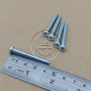 10 BUAH BAUT JP M5X40 PANJANG 4CM 4 CM OBENG PLUS M5 X 40 BAUD 5X40 5 X 40 MM 40MM PAN HEAD PUTIH GALVANIZ GALVANIS GALPANIS PITCH DRAT 0.8
