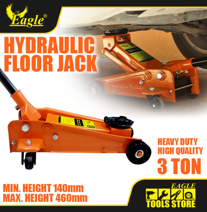 Heavy Duty Hydraulic Floor Jack 3 Tons (Crocodile Jack) Eagle