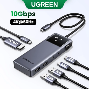 Hub chuyển đổi Type C Ugreen 6 in 1 35998 | Thiết kế Groovy Robot | Truyền tải nhanh chóng | Bảo Hành 18 Tháng