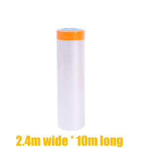 20M Car Plastic Painting Drop Cloth Sheeting Pre-Taped Can Be Cropped Masking Film Living Room Decoration Furniture Dustproof Film Paint Protection Coversofa Cover