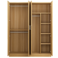 MYHOME  Wardrobe Modern Simple Clothing Storage Cabinet Bedroom Assembly Hanging Solid Wood Wardrobe. 