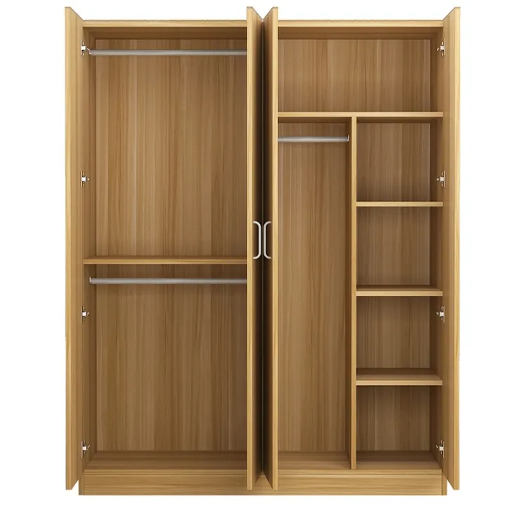MYHOME%20%20Wardrobe%20Modern%20Simple%20Clothing%20Storage%20Cabinet%20Bedroom%20Assembly%20Hanging%20Solid%20Wood%20Wardrobe%20-%20Image%203