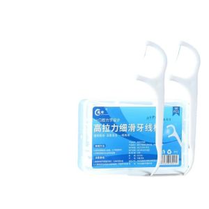 1 hộp 50c Polymer siêu mịn tăm chỉ nha khoa dùng một lần tăm chỉ gia đình hộp chỉ nha khoa di động cổ điển chỉ nha khoa mịn