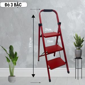 TOSHSUDO - THANG CHỮ A GẤP GỌN CÓ TAY VỊN 3 - 4 - 5 BẬC THÉP CHỐNG TRƯỢT   HÀNG NHẬP KHẨU