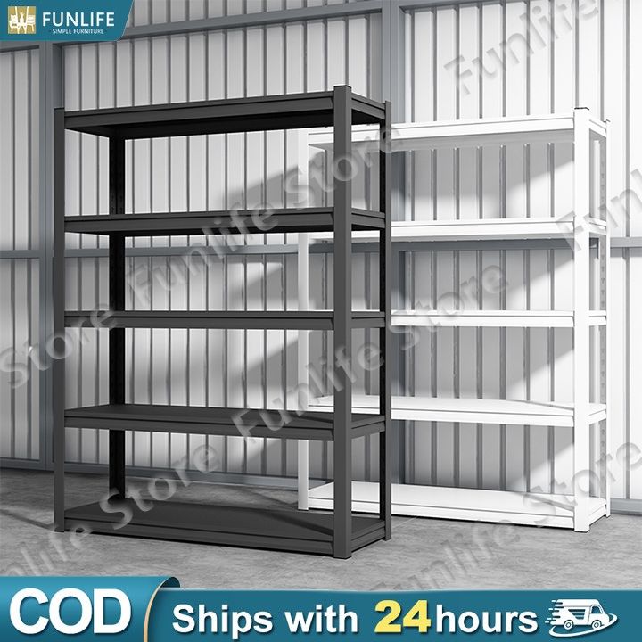 【W&B】Load 900kg Heavy Duty Shelves Boltless Rack Steel Rack 3/4/5 Layer ...