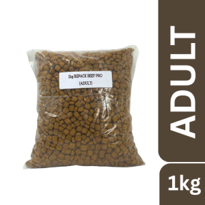1kg Beef Pro All Stages Adult Puppy All Breed Pack Dog Dogs Dry Food Balanced Nutrition Pet Meal
