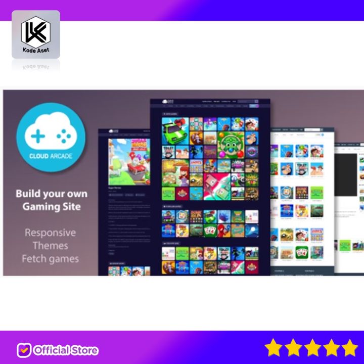 SOURCE CODE APLIKASI CLOUDARCADE - HTML5 / WEB GAME PORTAL CMS BY ...