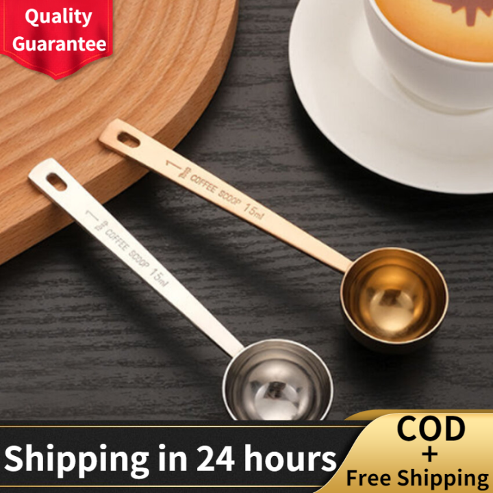 Coffee Scoops, 1 PC 15 ML (1 TPS) 304 Stainless Steel Coffee Spoons 1