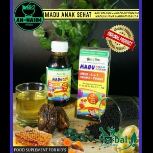 Madu Anak Sehat Annaiim Food Suplement For Kids 100% Madu Murni Bukan Sintetis