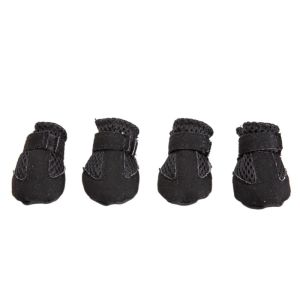 PPRVAU 4pcs/set Breathable Pet Rain Boots Anti-slip Comfortable Dog Short Boots Durable Easy To Clean Dog Care Footmuffs for Home
